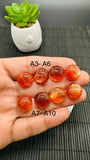 Sunstone Round Cabochon • 14 MM Size • Code A3- A10 • AAAA Quality • Sunstone Round Cabs • Natural Sunstone Cabs