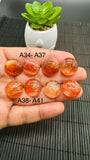 Sunstone Round Cabochon • 16 mm Size • Code A34 -A41 • AAA Quality • Sunstone Round Cabs • Natural Sunstone Cabs
