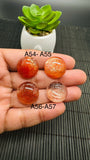 Sunstone Round Cabochon • 19 mm Size • Code A54- A57 • 3A/4A Quality • Sunstone Round Cabs • Natural Sunstone Cabs