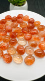 Sunstone Oval Cabochon • 9x11 mm Size • Pack of 2 Pcs • AAAA Quality • Natural Sunstone Cabs