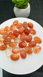 Sunstone Oval Cabochon • 8x12 mm Size • Pack of 2 Pcs • AAAA Quality • Natural Sunstone Cabs