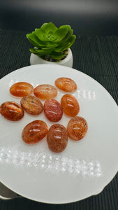 Sunstone Oval Cabochon • 13X18 mm Size • Pack of 1 Pc • AAA Quality • Natural Sunstone Cabs