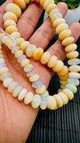 Ethiopian Opal Faceted Roundel Beads • 7 to 17 mm size • Code A3 • 16 Inch Strand • AAA Quality • Natural Ethiopian Opal Rondelle Beads