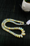 Ethiopian Opal Faceted Roundel Beads • 7 to 17 mm size • Code A4 • 16 Inch Strand • AAAA Quality • Natural Ethiopian Opal Rondelle Beads