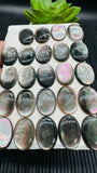 Black MOP Oval Cabs 12x16 mm Size • Pack of 5 pieces • Black Mother Of Pearl Cabochon • AAA Quality , thickness 3mm