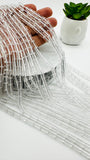 Crystal Tube Beads 5x8 mm size • Crystal Cylindrical Beads • 39 cm Strand • Clear Crystal Beads - Transparent Natural Crystal Beads -
