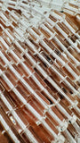Crystal Tube Beads 5x8 mm size • Crystal Cylindrical Beads • 39 cm Strand • Clear Crystal Beads - Transparent Natural Crystal Beads -