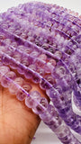 Lavender Amethyst Roundel Beads • 8 / 10mm Size • Natural Lavender Amethyst Rondelle Beads• Length 40 Cm • Origin Brazil