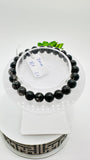 Black Rutile Bracelet • 8 mm Size • Code #C2 • AAAA Quality • 7.5 Inch Length • Natural Rutilated Quartz • Rutile Round Bracelet