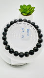 Black Rutile Bracelet • 8 mm Size • Code #C4 • AAAA Quality • 7.5 Inch Length • Natural Rutilated Quartz  • Rutile Round Bracelet