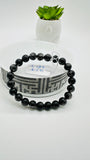 Black Rutile Bracelet • 8 mm Size • Code #C4 • AAAA Quality • 7.5 Inch Length • Natural Rutilated Quartz  • Rutile Round Bracelet