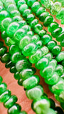 Tsavorite Roundel Beads • 3 to 4 mm Size• Code #T4 • AAA Quality• Length 16 Inch• Natural Tsavorite Rondelle Beads• Green Garnet Beads