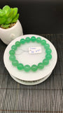 Chrysoprase  Bracelet • 11 mm Size • Code #D11 •  AAA quality • Length 7.5” • Natural Chrysoprase Round Bracelet • Origin Australia