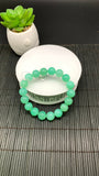 Chrysoprase  Bracelet • 11 mm Size • Code #D12 •  AAA quality • Length 7.5” • Natural Chrysoprase Round Bracelet • Origin Australia