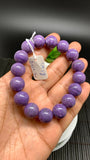 Charoite Bracelet• 13 mm size • Code C4 • AAA Quality • Length 7.5 Inch • Natural Charoite Round Bracelet • Charoite Jewelry