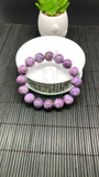 Charoite Bracelet• 13 mm size • Code C6 • AAA Quality • Length 7.5 Inch • Natural Charoite Round Bracelet • Charoite Jewelry