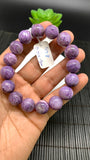 Charoite Bracelet• 13 mm size • Code C6 • AAA Quality • Length 7.5 Inch • Natural Charoite Round Bracelet • Charoite Jewelry