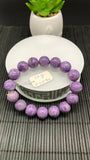 Charoite Bracelet• 13 mm size • Code C9 • AAA Quality • Length 7.5 Inch • Natural Charoite Round Bracelet • Charoite Jewelry