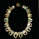 Abalone Shell Necklace - AAA Quality - Natural Abalone Shell - Hand Braided Beads Pendant Necklace - Shell Necklace