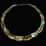 Abalone Shell Necklace - AAA Quality - Natural Abalone Shell - Hand Braided Beads Pendant Necklace - Shell Necklace- Abalone Necklace