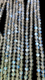 Moonstone Round Beads • 6 - 6.50 mm Size • 4A Quality • Blue Fire Beads • 40 cm Length • Natural Rainbow Moonstone Round Beads