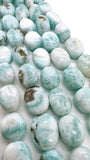 Larimar Oval beads • Size 12-18 x 10-15 mm • Length 16 Inch • AAA Quality • Natural Larimar Beads