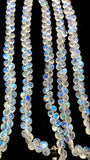 Moonstone  Briolette • 5.5-6 mm size • 4A Quality • Length 10 Inch • Rainbow Moonstone Heart Briolette Beads