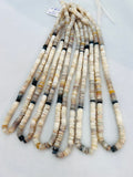 Australian Opal faceted Heishi Beads 6mm size, 16 Inch Strand- Australian opal Heishi/tyre shape , Flat thin slice shape