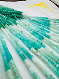 Peruvian Opal Faceted 6mm Roundel, AAA Quality, Natural Peruvian Opal beads, origin Peru