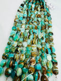 Peruvian Opal Faceted Oval Beads • 9X11 mm Size • Length 10 Inch • AAA Quality • Natural Peruvian Opal beads • Origin Peru