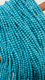 Sleeping Beauty Turquoise Round Beads  4- 4.5 mm Size - 100 % Natural Turquoise -  Length 40 cm - Turquoise Round Blue AAAA Quality