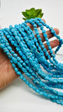 Kingman Turquoise Nugget Beads • 6-11 X 6-9 mm Size • AAA Quality •  Length 40cm • Natural American Turquoise