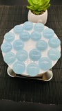 Aquamarine Round Cabs • 20 mm Size • Pack of 1 Pc • Natural Aquamarine cabochon• AAA Quality• Flat Back Cabochons