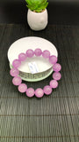 Kunzite Bracelet - 15.50 mm Size - Code# D3 - AAAA Quality - Natural Kunzite Round Bracelet - Length 7.5 Inch