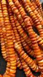 Spiny Shell Oyster Shell Rondelle Beads • 6-12 mm Size • 16 Inch length • AAA Quality • Spiny oyster Roundel Beads