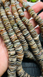 Abalone Shell Rondelle Beads • 8-15 mm Size • 40 cm length • AAA Quality • Natural Abalone Roundel Shell • Origin Australia