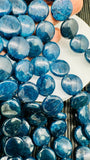 Neon Apatite Coin Beads - 20 / 24  mm Size - 40 cm Length - AAA Quality- Neon Apatite Shape Beads