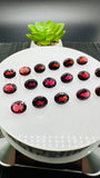 Garnet Oval Cut Stone 8x10 mm size • Pack of 1 Piece • AAA Quality Natural Garnet Faceted Oval Stone • Orissa(India) Mines