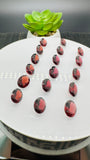 Garnet Oval Cut Stone 8x10 mm size • Pack of 1 Piece •  AAA Quality Natural Garnet Faceted Oval Stone • Orissa(India) Mines