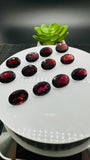 Garnet Oval Cut Stone 10x12 / 10x14 mm size • Pack of 1 Piece • AAA Quality Natural Garnet Faceted Oval Stone • Orissa(India) Mines