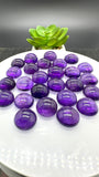 Amethyst Round Cabs • 12 mm Size •  Pack of 1 Piece • AAA Quality •  Natural Amethyst Cabochons •