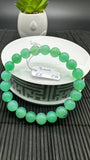 Chrysoprase  Bracelet • 9 mm Size • Code #C15 •  AAA quality • Length 7.5” • Natural Chrysoprase Round Bracelet • Origin Australia