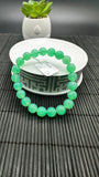 Chrysoprase  Bracelet • 9 mm Size • Code #C16 •  AAA quality • Length 7.5” • Natural Chrysoprase Round Bracelet • Origin Australia