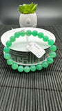 Chrysoprase  Bracelet • 9 mm Size • Code #C19 •  AAA quality • Length 7.5” • Natural Chrysoprase Round Bracelet • Origin Australia