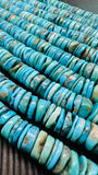 Turquoise Heishi Beads- 12 mm Size - 20 cm Length - AAA Quality- Natural Turquoise Heishi Beads