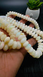 Ethiopian Opal Faceted Roundel Beads • 8-13 mm size • Code A1 • 16 Inch Strand • AAA Quality • Natural Ethiopian Opal Rondelle Beads