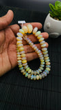 Ethiopian Opal Faceted Roundel Beads • 7 to 17 mm size • Code A4 • 16 Inch Strand • AAAA Quality • Natural Ethiopian Opal Rondelle Beads