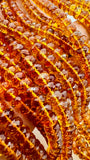 Madeira Citrine Faceted Roundel Beads • 5-8 mm Size • Length 16 Inch •  AAA grade • Natural Madeira Citrine Rondelle Beads