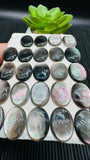 Black MOP Oval Cabs 12x16 mm Size • Pack of 5 pieces • Black Mother Of Pearl Cabochon • AAA Quality , thickness 3mm