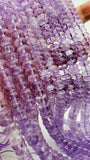 Lavender Amethyst Roundel Beads • 8 / 10mm Size • Natural Lavender Amethyst Rondelle Beads•  Length 40 Cm • Origin Brazil